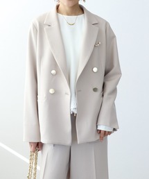 Jines（ジネス）の「メランジ2WAYカルゼジャケット（テーラードジャケット）」