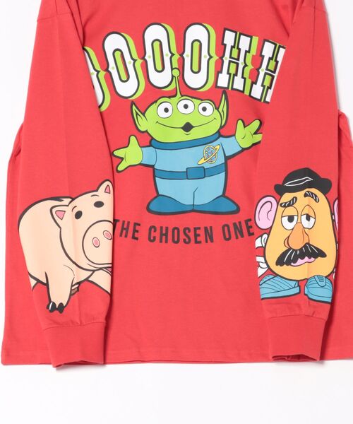 Disney(ディズニー)の「親子お揃い ディズニー トイ・ストーリー キャラクターロンT 1271A(Tシャツ/カットソー・レディース・レッド/ブラック・ユニセックスM/ユニセックスL/ユニセックスXL)」の5枚目の写真