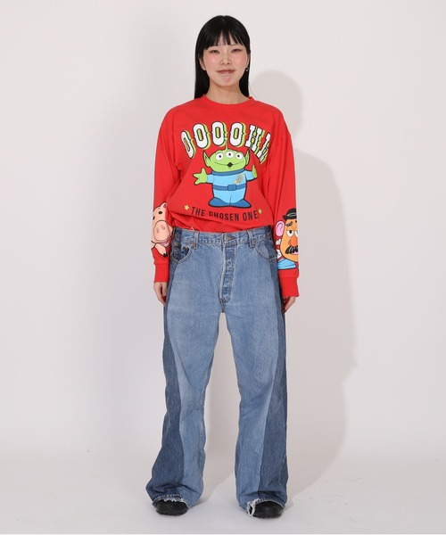 Disney(ディズニー)の「親子お揃い ディズニー トイ・ストーリー キャラクターロンT 1271A(Tシャツ/カットソー・レディース・レッド/ブラック・ユニセックスM/ユニセックスL/ユニセックスXL)」の8枚目の写真