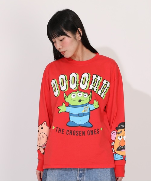 Disney(ディズニー)の「親子お揃い ディズニー トイ・ストーリー キャラクターロンT 1271A(Tシャツ/カットソー・レディース・レッド/ブラック・ユニセックスM/ユニセックスL/ユニセックスXL)」の7枚目の写真