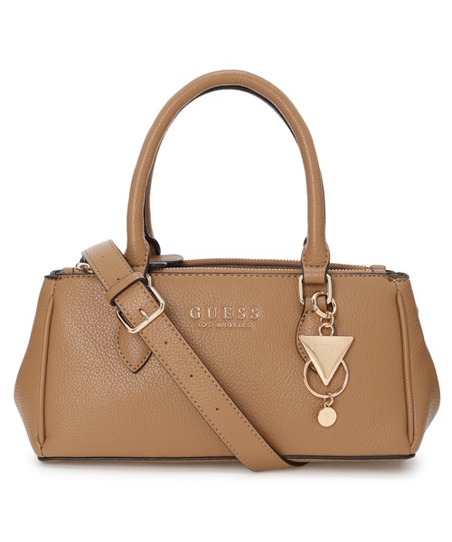 Guess（ゲス）の「CLAUDIA Satchel ハンドバッグ  （ショルダーバッグ・レディース・キャメル/ブラック/ストーン・ONE SIZE）」の3枚目の写真