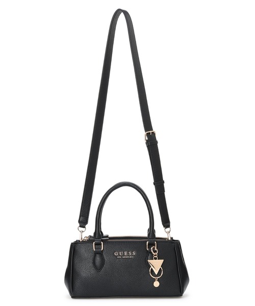 Guess（ゲス）の「CLAUDIA Satchel ハンドバッグ  （ショルダーバッグ・レディース・キャメル/ブラック/ストーン・ONE SIZE）」の6枚目の写真