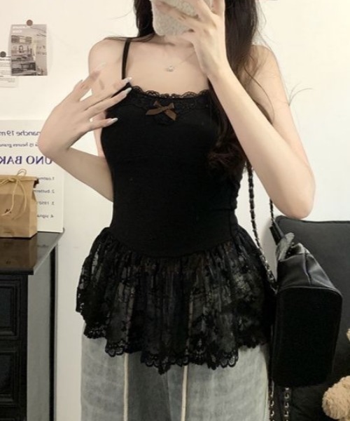 Mejoul(メジュール)の「【2026春夏新作】リボンシアーレースキャミソール(キャミソール・レディース・ホワイト/アイボリー/ブラック・F)」の20枚目の写真