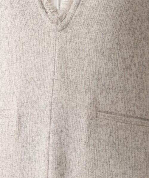 abahouse mavie(アバハウスマヴィ)の「ツイードフリンジベスト(ベスト・レディース・ライトグレー/ブラック・フリー)」の11枚目の写真