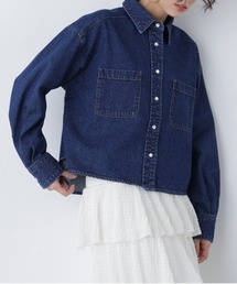 N.（N. Natural Beauty Basic） | クロップドデニムシャツ(シャツ/ブラウス)