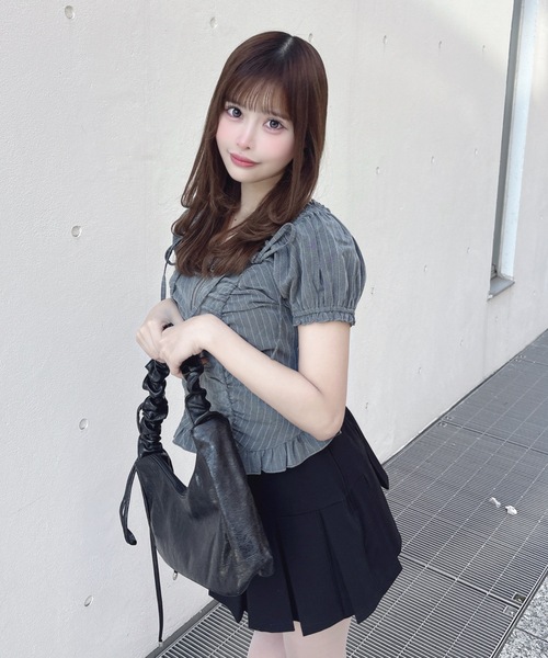 one way（ワンウェイ）の「ジップギャザーブラウス（シャツ/ブラウス・レディース・グレー系その他/ブルー系その他/ホワイト系その他・FREE）」の18枚目の写真