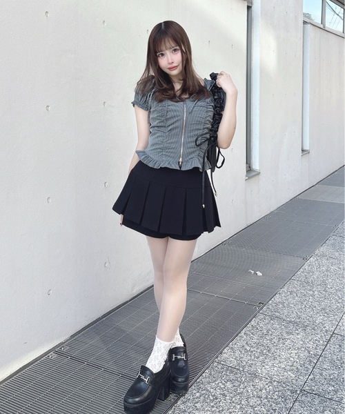 one way（ワンウェイ）の「ジップギャザーブラウス（シャツ/ブラウス・レディース・グレー系その他/ブルー系その他/ホワイト系その他・FREE）」の20枚目の写真