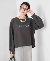 a.v.v | フロッキープリントプルオーバー(スウェット)