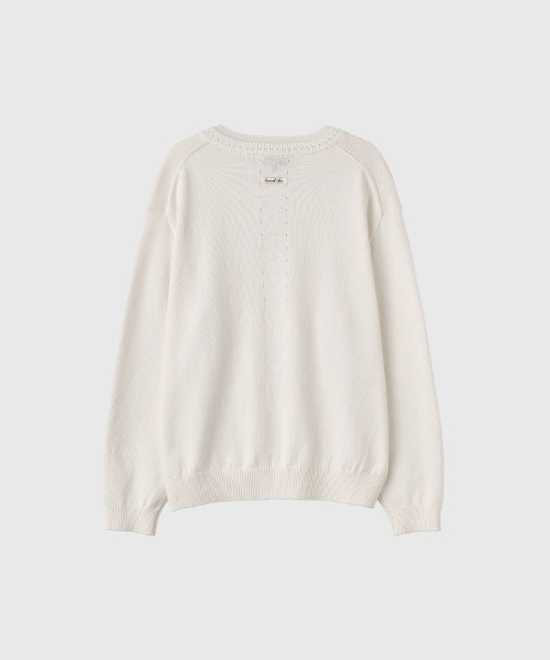 GENERAL IDEA（ジェネラルアイデア）の「【GENERAL IDEA】コットンレイヤードVネックニットプルオーバー / Cotton Layered V-Neck Knit Pullover（ニット/セーター・レディース・ホワイト/ピンク/ライトグレー・S/L/M）」の10枚目の写真