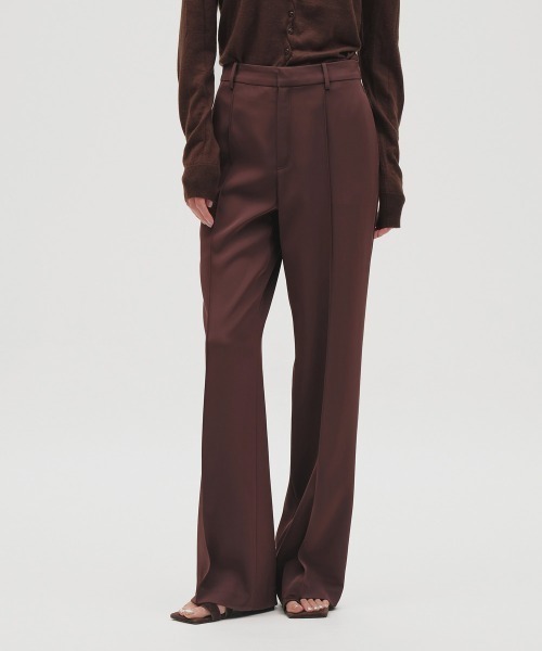 TODAYFUL(トゥデイフル)の「Pintuck Straight Trousers(その他パンツ・レディース・チョコ/ブラック・38inch/36inch)」の1枚目の写真