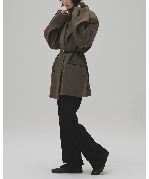 TODAYFUL(トゥデイフル)の「Pintuck Straight Trousers(その他パンツ・レディース・チョコ/ブラック・38inch/36inch)」の6枚目の写真