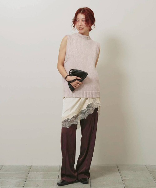 TODAYFUL(トゥデイフル)の「Pintuck Straight Trousers(その他パンツ・レディース・チョコ/ブラック・38inch/36inch)」の18枚目の写真