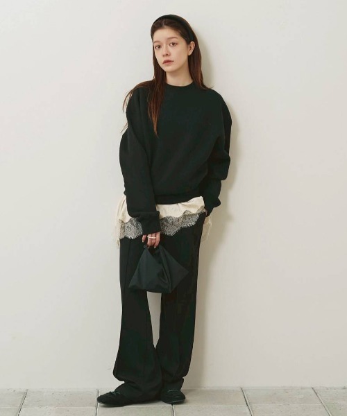 TODAYFUL(トゥデイフル)の「Pintuck Straight Trousers(その他パンツ・レディース・チョコ/ブラック・38inch/36inch)」の20枚目の写真