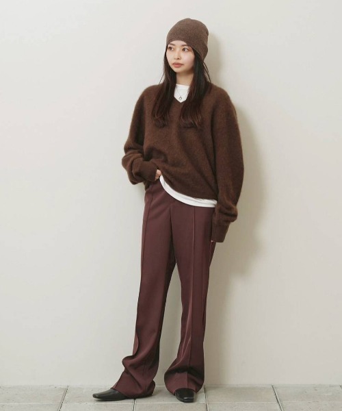 TODAYFUL(トゥデイフル)の「Pintuck Straight Trousers(その他パンツ・レディース・チョコ/ブラック・38inch/36inch)」の22枚目の写真