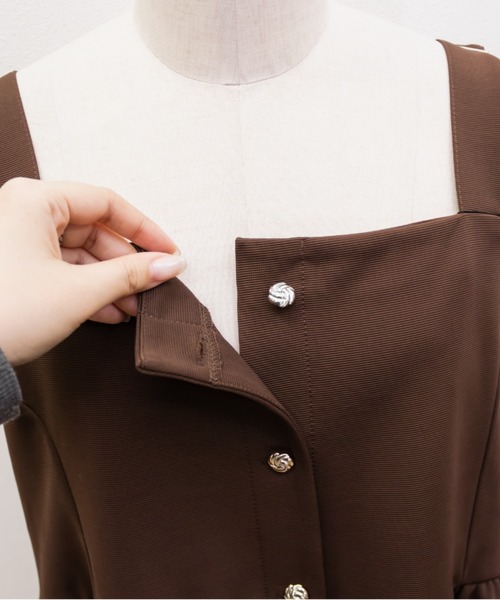 CLETTE(クレット)の「CLETTEオリジナルリップルビスチェ&ワイドパンツセットアップ(ワンピース・レディース・ブラック/チャコールグレー/ブラウン・4L/3L/LL)」の22枚目の写真