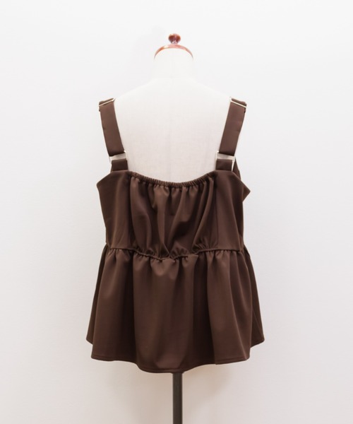 CLETTE(クレット)の「CLETTEオリジナルリップルビスチェ&ワイドパンツセットアップ(ワンピース・レディース・ブラック/チャコールグレー/ブラウン・4L/3L/LL)」の18枚目の写真