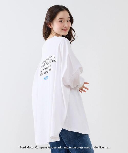 LOGEMENT DE CLAIRE(ロジュモンドクレール)の「【GOOD ROCK SPEED/グッドロックスピード】FORD ロングスリーブTシャツ(Tシャツ/カットソー・レディース・ホワイト・FREE)」の1枚目の写真