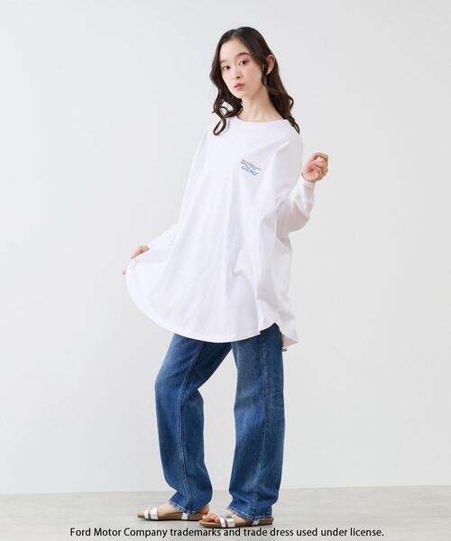 LOGEMENT DE CLAIRE(ロジュモンドクレール)の「【GOOD ROCK SPEED/グッドロックスピード】FORD ロングスリーブTシャツ(Tシャツ/カットソー・レディース・ホワイト・FREE)」の8枚目の写真