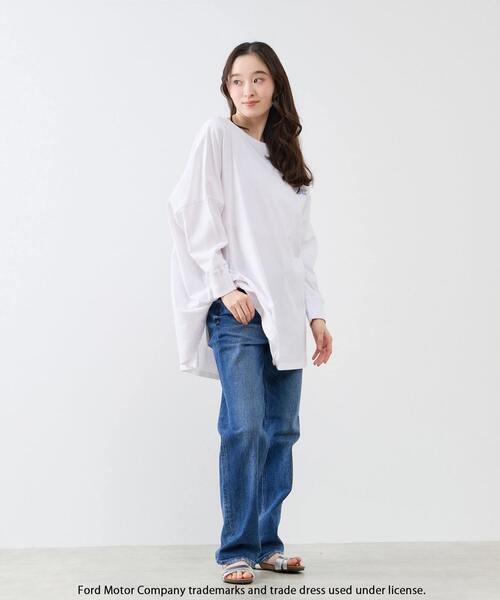 LOGEMENT DE CLAIRE(ロジュモンドクレール)の「【GOOD ROCK SPEED/グッドロックスピード】FORD ロングスリーブTシャツ(Tシャツ/カットソー・レディース・ホワイト・FREE)」の12枚目の写真
