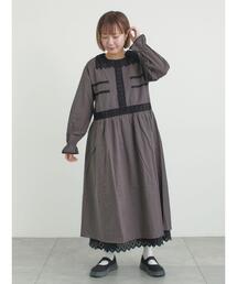 Samansa Mos2（サマンサ モスモス）の「レースピンタックワンピース（ワンピース）」