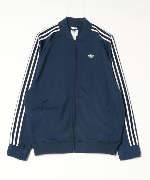 adidas（アディダス）の「adidas/アディダス ブリットコア SST トラックトップ /BRITCORE TRACKTOP（ジャージ・メンズ・ネイビー/ブラウン・MEDIUM/LARGE/X-LARGE/SMALL）」の2枚目の写真