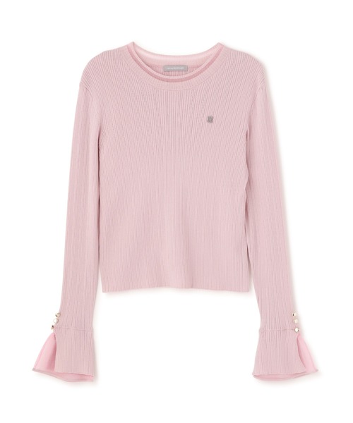 JILL by JILL STUART(ジルバイジルスチュアート)の「袖シアースリットニット(ニット/セーター・レディース・ピンク/ブラック/グレー/ホワイト・FREE)」の20枚目の写真