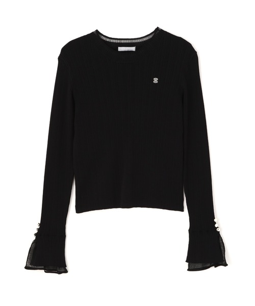 JILL by JILL STUART(ジルバイジルスチュアート)の「袖シアースリットニット(ニット/セーター・レディース・ピンク/ブラック/グレー/ホワイト・FREE)」の18枚目の写真
