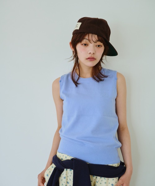 common gull products.（コモンガルプロダクツ）の「脱ぎかけのニット（ニット/セーター・レディース・ネイビー/ブルー系/ピンク系・SMALL/MEDIUM/LARGE）」の8枚目の写真