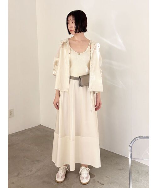 LAGUNAMOON（ラグナムーン）の「コントラストサーキュラースカート 【春服】【セットアップ対応】（スカート・レディース・ライトブルー/ホワイト・MEDIUM/SMALL）」の13枚目の写真