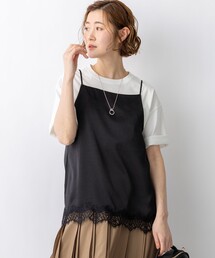 23区（ニジュウサンク）の「サテンレースキャミソール（キャミソール）」