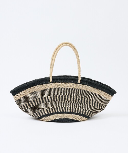 The Bagmati（ザバグマティ）の「【BAGMATI / バグマティ】アバカバスケット L / トートかごバッグ（かごバッグ・レディース・グレー/モカ・フリー）」の13枚目の写真