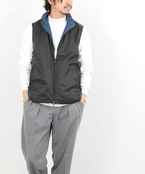 TAION(タイオン)の「【TAION/タイオン】NON DOWN MILITARY R/S HI NECK VEST 26SS(ベスト・メンズ・ブラック・S/M/L)」の3枚目の写真