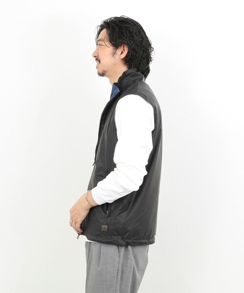 TAION(タイオン)の「【TAION/タイオン】NON DOWN MILITARY R/S HI NECK VEST 26SS(ベスト・メンズ・ブラック・S/M/L)」の6枚目の写真