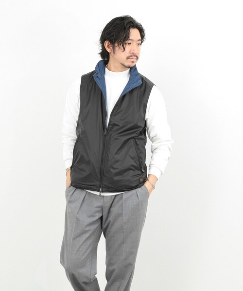 TAION(タイオン)の「【TAION/タイオン】NON DOWN MILITARY R/S HI NECK VEST 26SS(ベスト・メンズ・ブラック・S/M/L)」の9枚目の写真