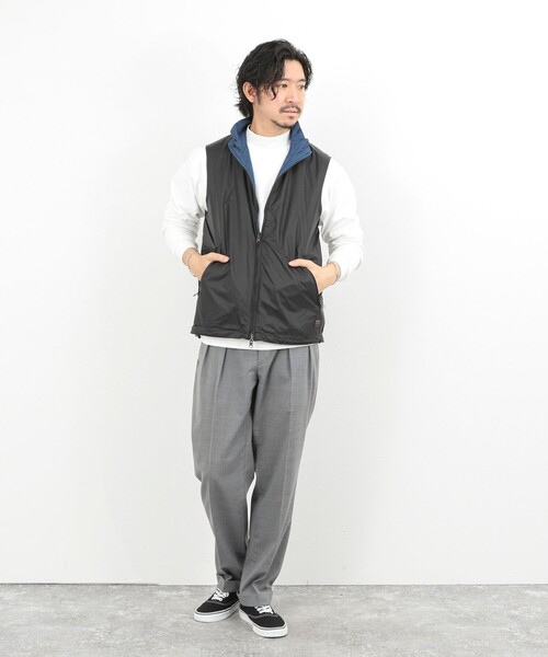 TAION(タイオン)の「【TAION/タイオン】NON DOWN MILITARY R/S HI NECK VEST 26SS(ベスト・メンズ・ブラック・S/M/L)」の11枚目の写真