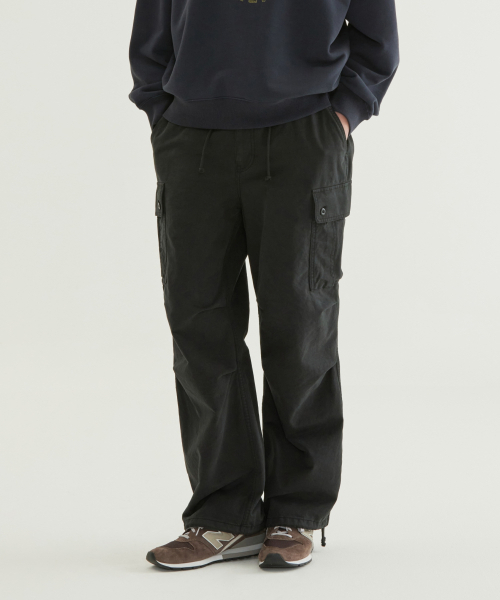 COVERNAT(カバーナット)の「ワイドコットンパラシュートパンツブラック(スウェットパンツ・メンズ・その他・SMALL/MEDIUM/LARGE/X-LARGE/XX-LARGE/X-SMALL)」の1枚目の写真