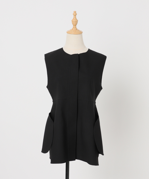 Noble（ノーブル）の「ELENI/エルニ スプリングリバージレブラウス（ベスト・レディース・ブラック・FREE）」の2枚目の写真