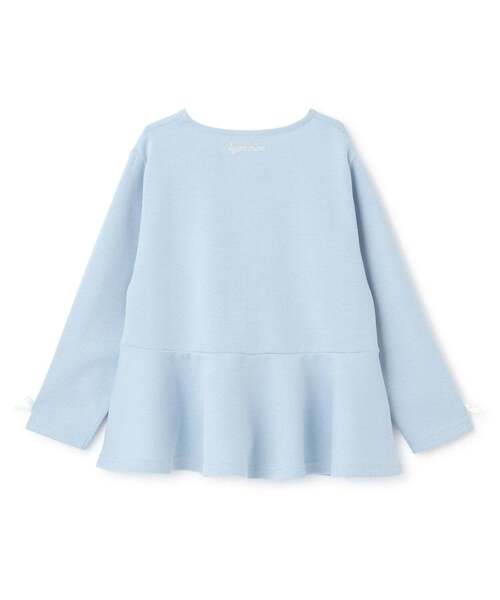 Lycee mine（リセマイン）の「【スクール対応】【パフスウェット】ペプラムフルジップアップ（パーカー・キッズ・アイボリー/ブラック/サックスブルー・150cm/140cm/130cm/120cm/100cm/110cm）」の16枚目の写真