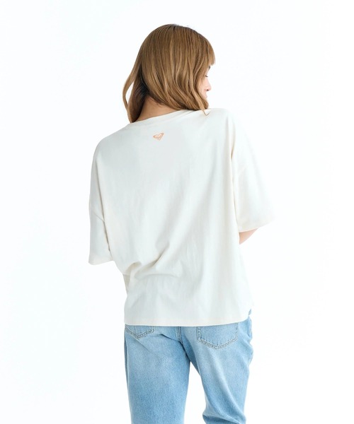 ROXY(ロキシー)の「ROXY ウィメンズ ROXY VIBES Tシャツ 【2026年春夏モデル】/ロキシー半袖Tシャツ(Tシャツ/カットソー・レディース・ナチュラル/ピンク/ブラック・MEDIUM/SMALL/LARGE)」の8枚目の写真