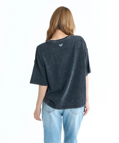 ROXY(ロキシー)の「ROXY ウィメンズ ROXY VIBES Tシャツ 【2026年春夏モデル】/ロキシー半袖Tシャツ(Tシャツ/カットソー・レディース・ナチュラル/ピンク/ブラック・MEDIUM/SMALL/LARGE)」の4枚目の写真