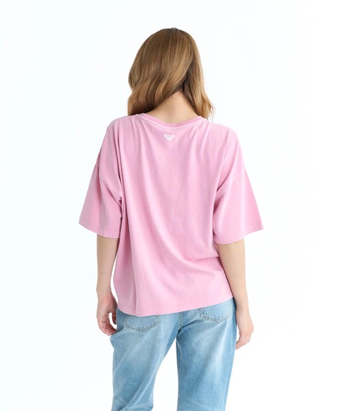 ROXY(ロキシー)の「ROXY ウィメンズ ROXY VIBES Tシャツ 【2026年春夏モデル】/ロキシー半袖Tシャツ(Tシャツ/カットソー・レディース・ナチュラル/ピンク/ブラック・MEDIUM/SMALL/LARGE)」の9枚目の写真