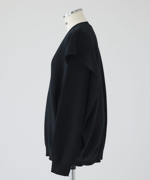 RIM.ARK(リムアーク)の「【RIM.ARK/リムアーク】Side open oversized knit PO/サイドオープンオーバーサイズニットプルオーバー(ニット/セーター・レディース・ブラック/グレー・FREE)」の17枚目の写真