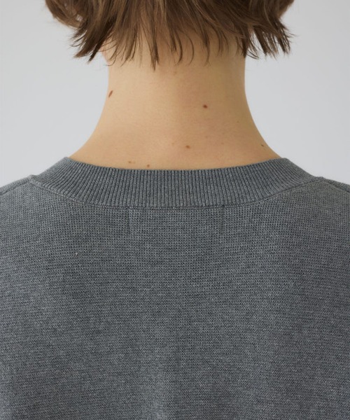 RIM.ARK(リムアーク)の「【RIM.ARK/リムアーク】Side open oversized knit PO/サイドオープンオーバーサイズニットプルオーバー(ニット/セーター・レディース・ブラック/グレー・FREE)」の12枚目の写真