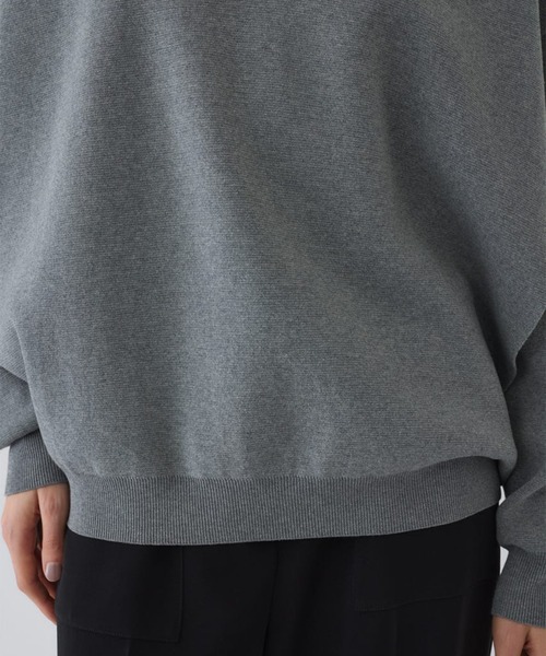RIM.ARK(リムアーク)の「【RIM.ARK/リムアーク】Side open oversized knit PO/サイドオープンオーバーサイズニットプルオーバー(ニット/セーター・レディース・ブラック/グレー・FREE)」の14枚目の写真