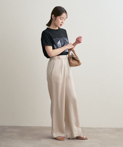 Couture d'adam(クチュールドアダム)の「COUTURE D'ADAM/クチュールドアダム T-shirt/Jane&Serge in Taxi(Tシャツ/カットソー・レディース・ホワイト/ブラック・38)」の9枚目の写真