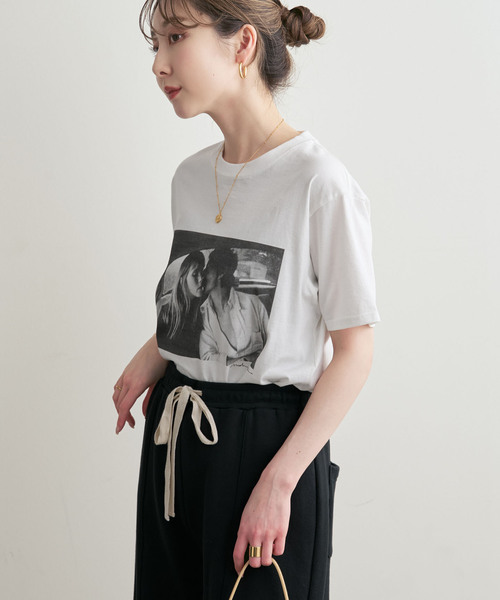 Couture d'adam(クチュールドアダム)の「COUTURE D'ADAM/クチュールドアダム T-shirt/Jane&Serge in Taxi(Tシャツ/カットソー・レディース・ホワイト/ブラック・38)」の10枚目の写真