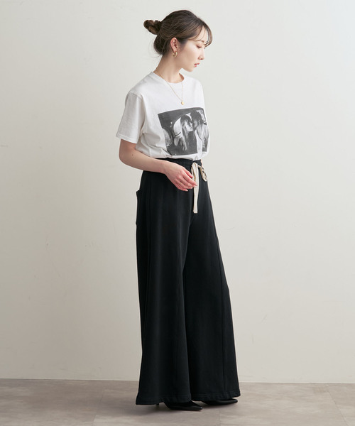 Couture d'adam(クチュールドアダム)の「COUTURE D'ADAM/クチュールドアダム T-shirt/Jane&Serge in Taxi(Tシャツ/カットソー・レディース・ホワイト/ブラック・38)」の13枚目の写真