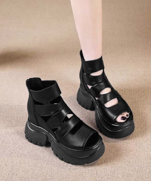 Miniministore(ミニミニストア)の「グラディエーター サンダル 厚底サンダル(サンダル・レディース・ブラック・23.0cm/22.5cm/24.5cm/24.0cm/23.5cm)」の10枚目の写真