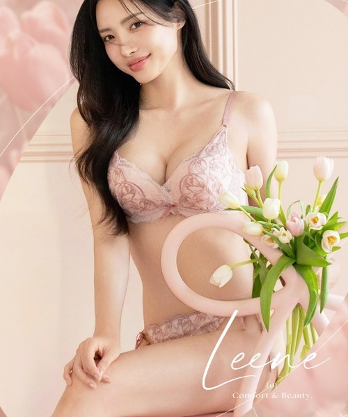 Leene》チューリップレースブラ＆ショーツ（ブラ&ショーツ）｜tu-hacci
