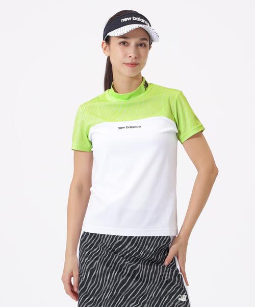 New Balance Golf(ニューバランスゴルフ)の「半袖 モックネック プルオーバー (MENS)(Tシャツ/カットソー・レディース・ブラック/イエロー/ホワイト・MEDIUM/LARGE/SMALL)」の3枚目の写真